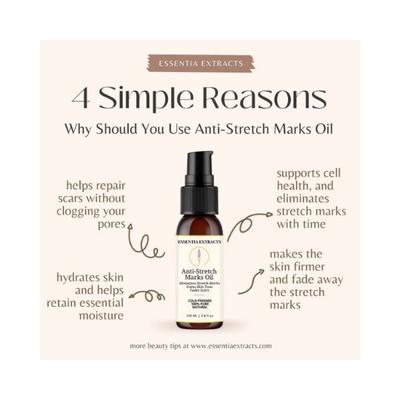Essentia Extracts Anti-Stretch Marks Oil 100 ml - Stretch Mark Cream