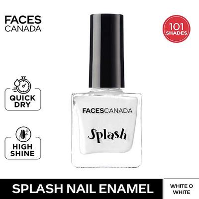 Faces Canada Splash Nail Combo - White O White + Black Beauty 2's - Nail Polish