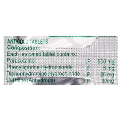 SUDIN COLD Tablet 10's - Cough And Cold-Cou