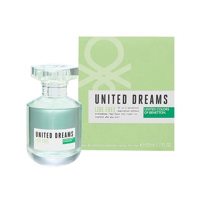 United Colors Of Benetton United Dreams Live Free For Women Eau De Toilette 50 ml - Women Perfumes (Edt/Edp)
