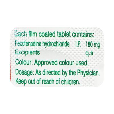 F DIN 180mg Tablet 10's - Allergies-Ant