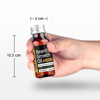 Ustraa Beard Growth Oil - Advanced with Redensyl Tribulus Territus & Vitamin D3 Dht Booster 60ml - Beard Oil
