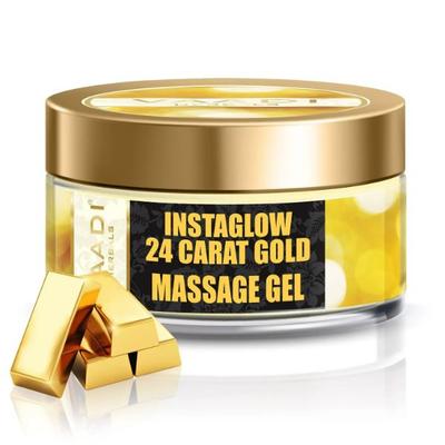 Vaadi Herbals 24 Carat Gold Massage Gel - 24 carat Gold Dust & Grape Seed Extract 50 gm - Face Gels