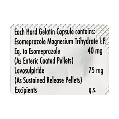 Esokem L 75/40mg Capsule 10'S - Ulcer/Reflux/Flatulence-Aaa