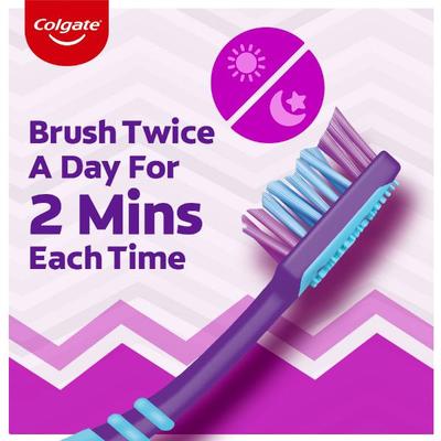 Colgate Zig Zag+ Anti-Bacterial Toothbrush - Soft (Pack of 6) - Toothbrushes