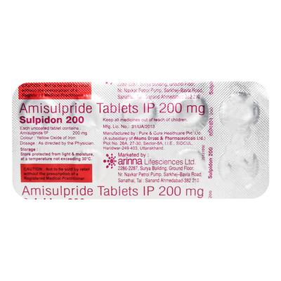 Sulpidon 200mg Tablet 10'S - Schizophrenia-Aps