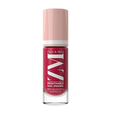 Zayn & Myza Breathable Nail Enamel With Raspberry & Almond Oil, Strawberry Jelly 6 ml - Nail Polish