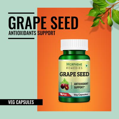Morpheme Remedies Grape Seed 500 mg Veg Capsule 60's - Herbal Dietary Supplement