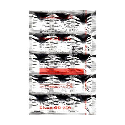 DIVAA OD 250 Tablet 15's - Epilepsy/Convulsion-Ant
