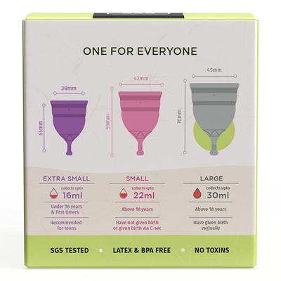 Pee Safe Reusable Menstrual Cup with Medical Grade Silcone for Women - Large 1's - Menstrual Cups