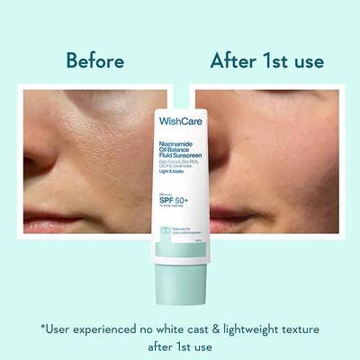 Wishcare Niacinamide Oil Balance Sunscreen SPF 50 PA++++ Light and Matte Sunscreen for Oily Skin 50 gm - Face Sunscreen