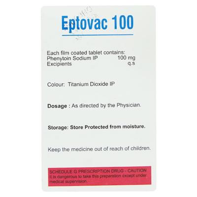 EPTOVAC 100 Tablet 100's - Epilepsy/Convulsion-Ant