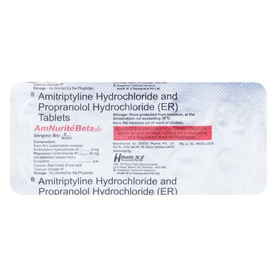 AMNURITE BETA ER 5/20 Tablet 10's - Migraine