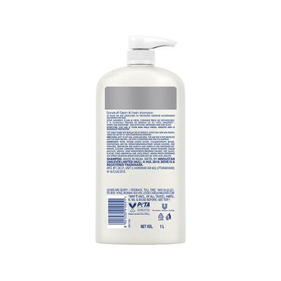 Dove Dandruff Clean & Fresh Shampoo for Dry, Itchy & Flaky Scalp 1000 ml - Shampoos