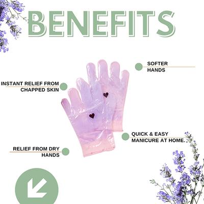 House of Beauty Lavender Paraffin Hand Gloves-At Home Manicure For Soft, Smooth Hands (1Pair) 1's - Hand Creams