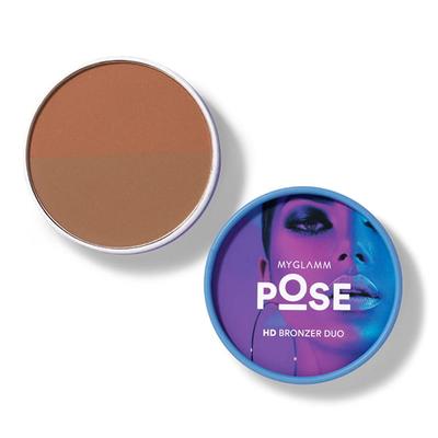 Myglamm Pose Hd Bronzer Duo - Cinnamon Teracotta 9 Gm - Bronzers