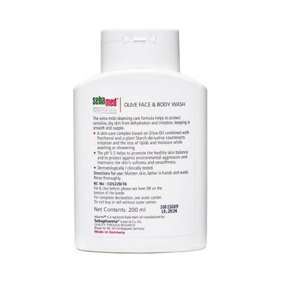 Sebamed Olive Face & Body Wash 200 ml - Baby Soap