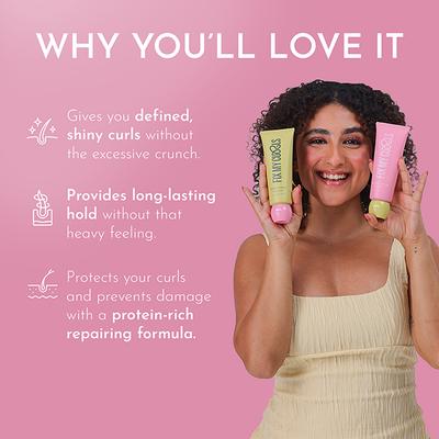 Fix My Curls Protein Styling Duo for Curly, Wavy, Dry and Frizzy Hair Enriched with Jojoba Oil and Sunflower Oil 50gm Each 4's - Hair Sets & Kits