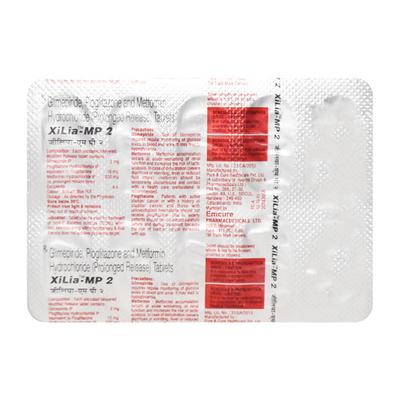 Xilia MP 2mg Tablet 10'S - Diabetes-Ant