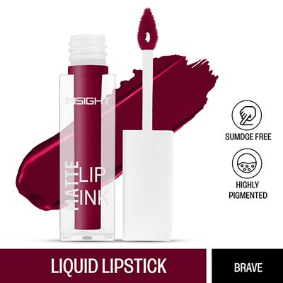 Insight Cosmetics Matte Lip Ink-Brave 4gm - Liquid Lipsticks
