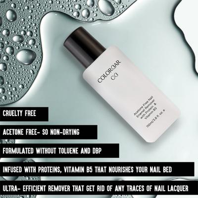 Colorbar Acetone Free Nail Enamel Remover 110ml - Nail Polish Remover