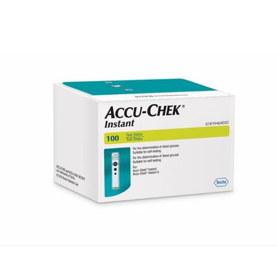 Accu-Chek Instant Blood Glucose Test Strips 100's - Blood Glucose Monitors/Test Strips