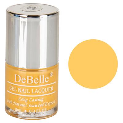 DeBelle Gel Nail Lacquer Yellow Topaz Mustard Yellow Nail Polish 8 ml - Nail Polish