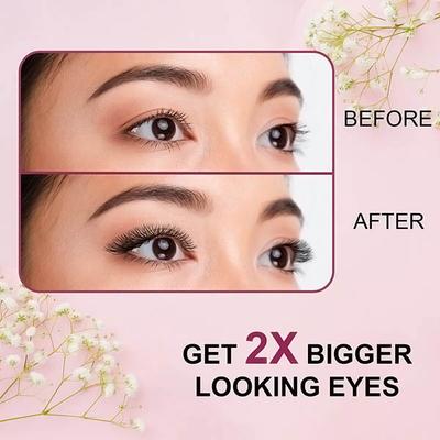 Bronson Professional False Eyelashes Set of 5 Pair 6D Long and Natural 202 Fake False Lashes 1's - Eyelashes