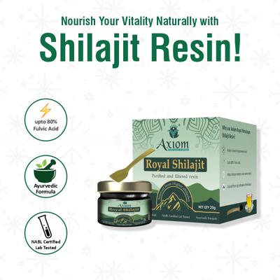 Axiom Royal Shilajit Resin 20 g - Speciality Medicines