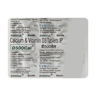 D 500 Cal Tablet 10'S - Supplements-Cal