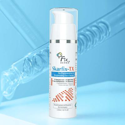 Fixderma Skarfix 4% Kojic Acid Face Serum for Brightening face, Acne Spots, Melasm 30 ml - Scrubs & Exfoliants