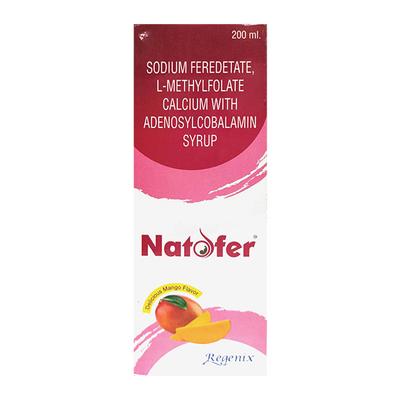 NATOFER Delicious Mango Flavor Syrup 200ml - Supplements-Vam