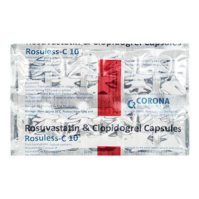 Rosuless C 10mg Capsule 10'S - High Cholesterol-Dys