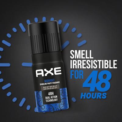 Axe Midnight Sparkling Fruity Fragrance Deodorant Bodyspray 72h Dual Action Technology 150ml - Men Deodorants/Roll-Ons