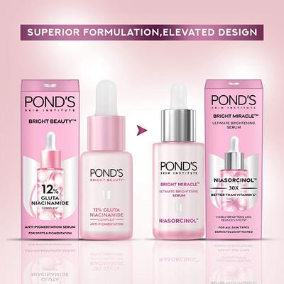 Pond's Anti-Pigmentation Serum with 12% Gluta-Niacinamide Complex for Flawless Radiance, 14ml - Face Serum