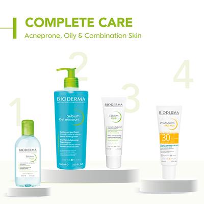 Bioderma Sebium Face And Body Wash Moussant Purifying Cleansing Gel 500 ml - Scrubs & Exfoliants