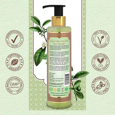 Khadi Essentials Neem Tulsi Tea Tree Face Wash with Calendula for Anti Acne Oil Control 200 ml - Face Wash & Cleansers