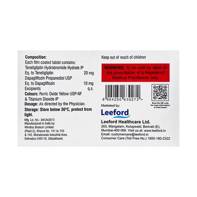 DAPAFORD 10 T Tablet 15's - Diabetes-Ant