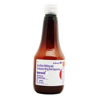 SPARACID O MINT FLAVOUR Suspension 200ml - Ulcer/Reflux/Flatulence-Aaa