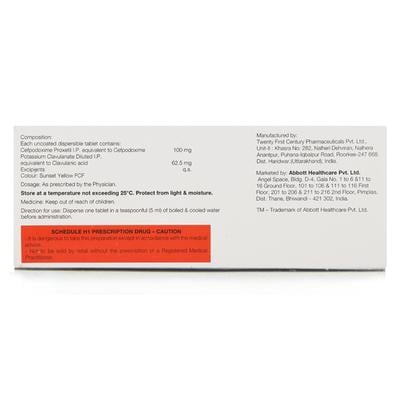 Cefchamp DT 100mg Tablet 10'S - Bacterial Infections-Cep