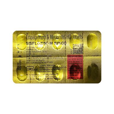 SISFLOZIN M 5/500 Tablet 10's - Diabetes-Ant