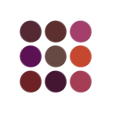 Swiss Beauty On The Move Lip Palette 9 Color - (Bold Shade) 5gm - Lipsticks