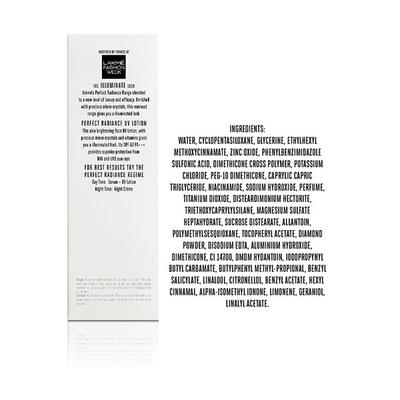 Lakme Absolute Perfect Radiance Skin Brightening Uv Lotion With SPF 50 PA+++ 30ml - Face Creams