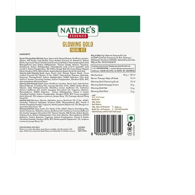 Nature's Essence Glowing Gold Facial Kit 60gm+15ml 1's - Facial Kits