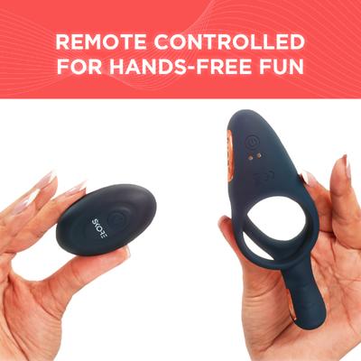 Skore Tremor Rechargeable Dual Motor Vibrating Ring 1's - Massagers And Vibrators