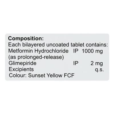 DAILYGLIM M2 FORTE Tablet 10's - Diabetes-Ant