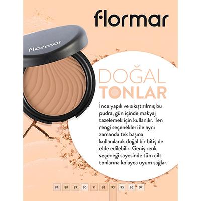 Flormar Compact Powder 093 Natural Coral Beige 11 gm - Compact Powder