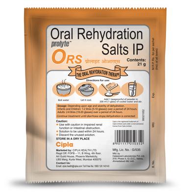 ORS Prolyte Refreshing Orange Flavour Powder 21gm - Supplements-Ele