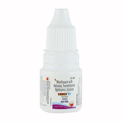 ENMOX KT BAK Free Eye Drops 5ml - Eye Infections-Eaa