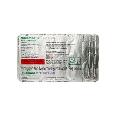 VILDAMAC M SR 50/1000 Tablet 10's - Diabetes-Ant
